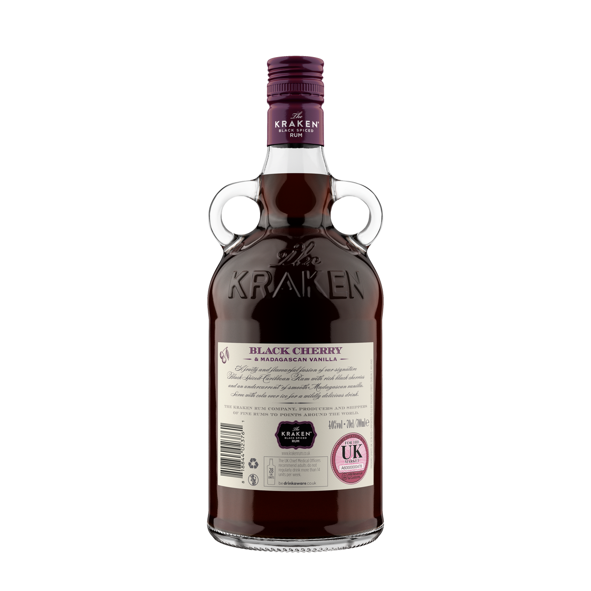 The Kraken Black House Rum Madagascan Spirits Black Vanilla of 70cl Cherry and – Spiced
