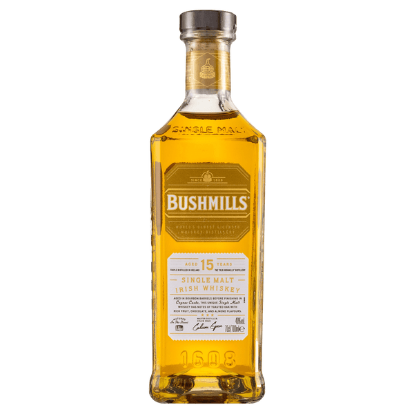 Bushmills 15 Year Old Single Malt Irish Whiskey 70cl