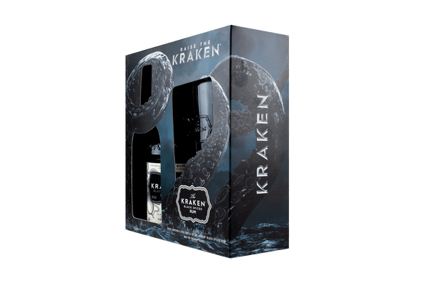 The Kraken Black Spiced Rum 35cl & Hi Ball Glass Gift Pack - House of Spirits