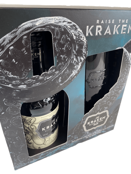 The Kraken Black Spiced Rum 35cl & Hi Ball Glass Gift Pack - House of Spirits