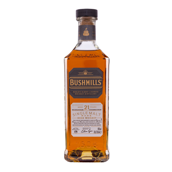 Bushmills 21 Year Old Single Malt Irish Whiskey 70cl