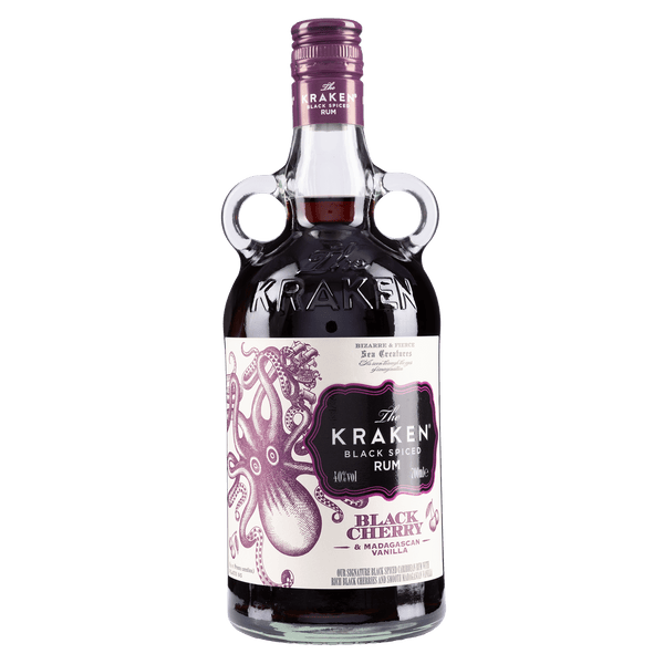 The Kraken Black Cherry Spirits Black Rum of House and Spiced Vanilla – Madagascan 70cl